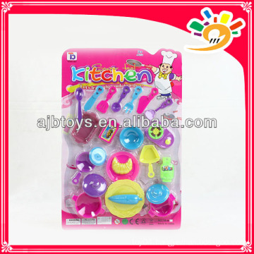 Kids pretend play toy set plastic beautiful dishware set toys